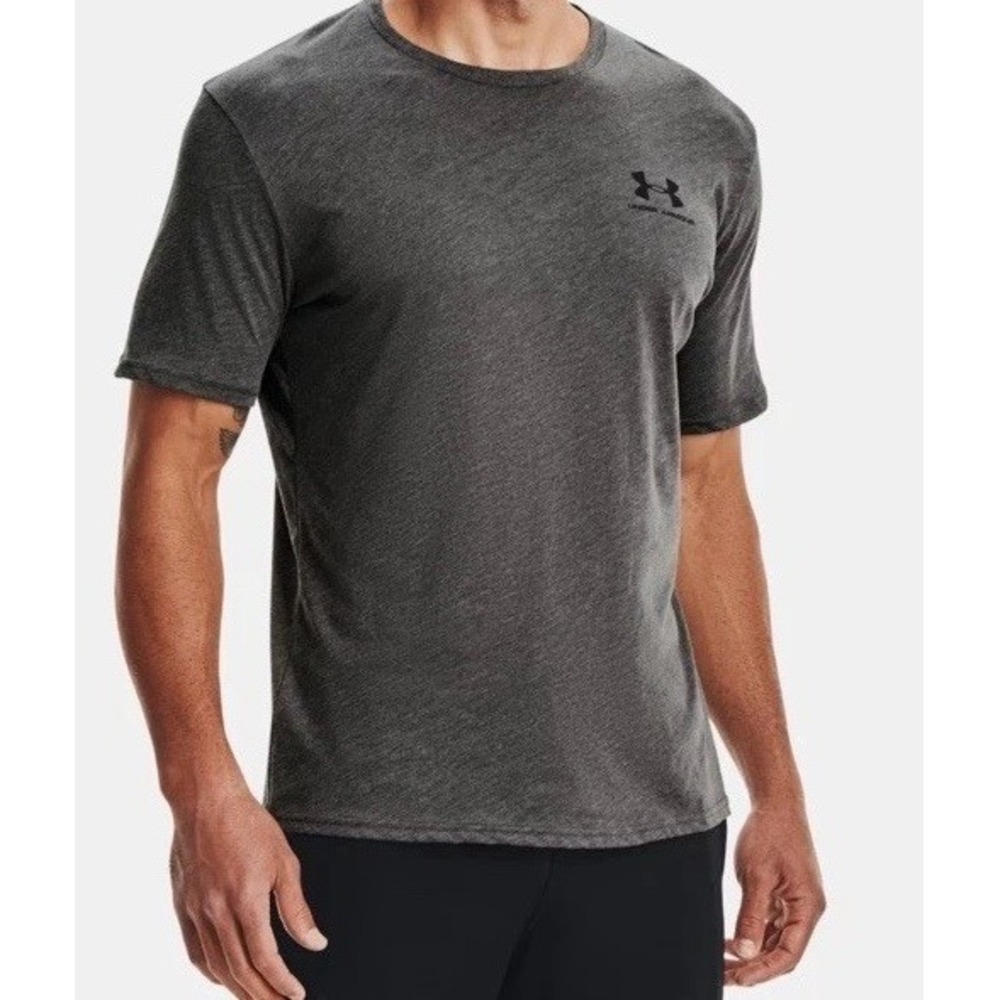 Under Armour Men's XL Sportstyle Loose Fit Solid Grey with Logo T-Shirt New